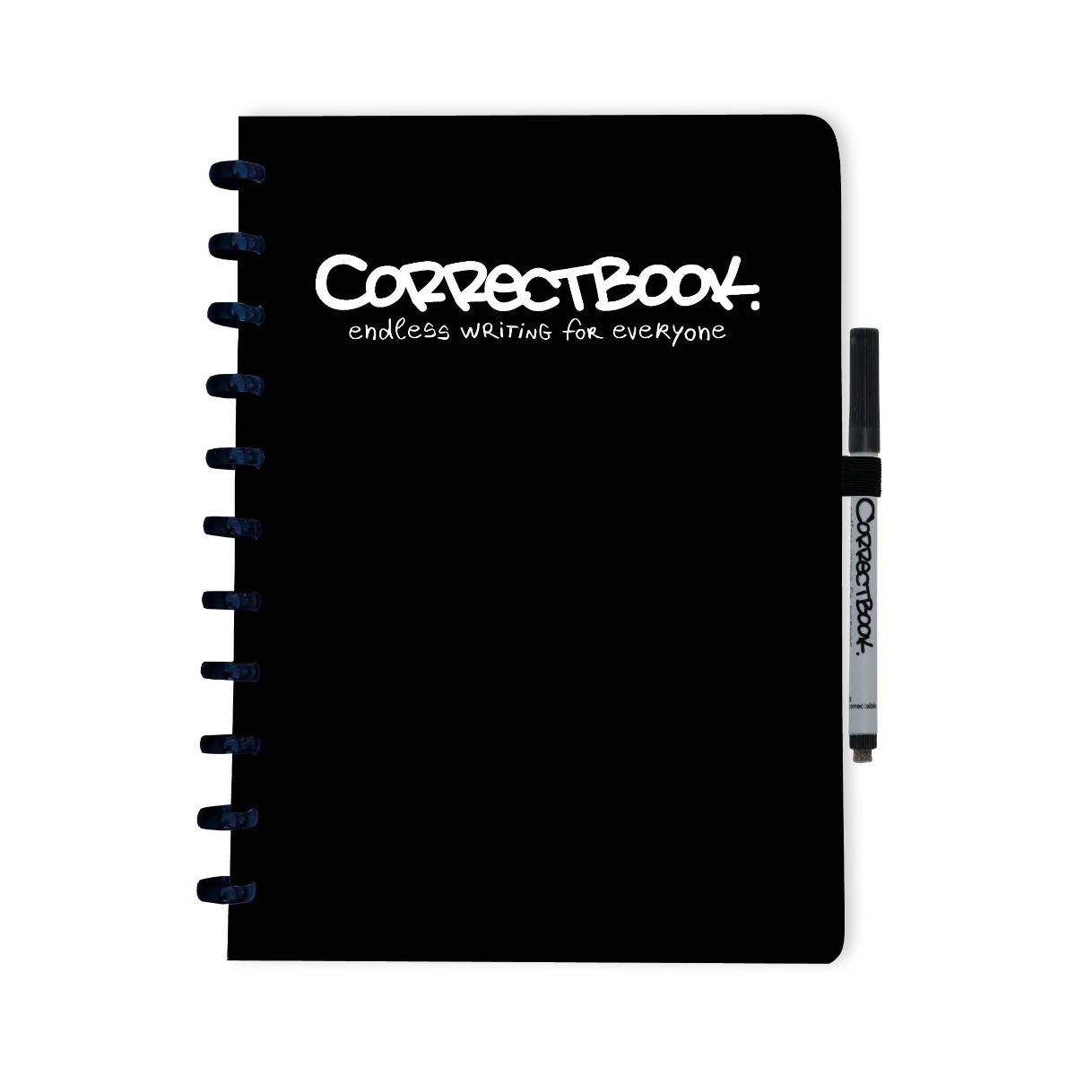 9586530:Correctbook A5 Original: cahier effaçable / réutilisable, ligné,  Inspirational White (blanc)